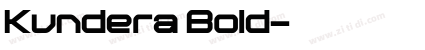 Kundera Bold字体转换